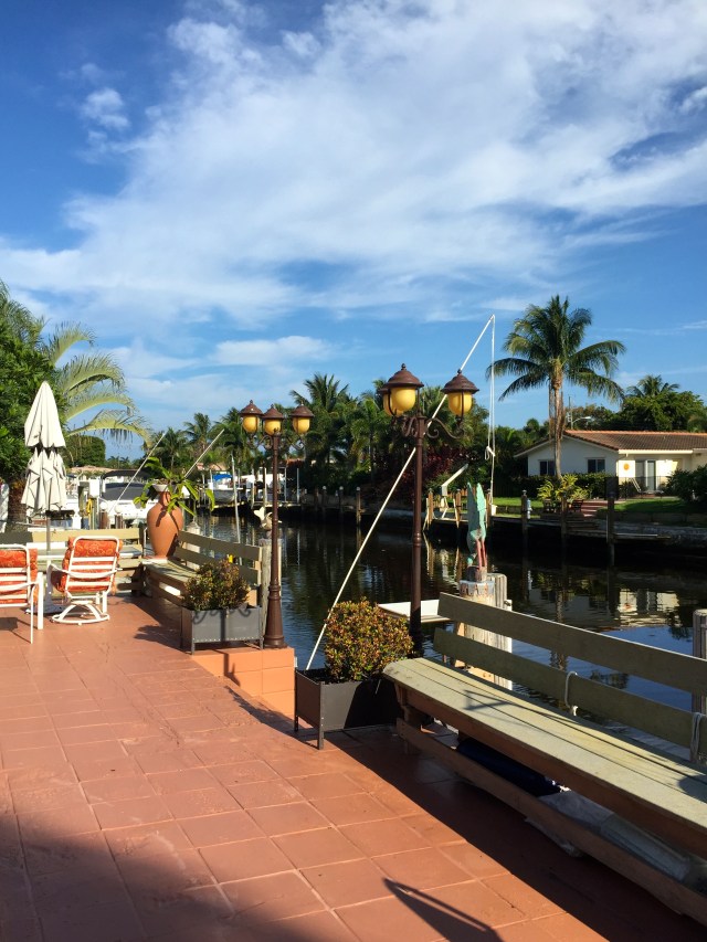My dad is a lover of boating and fishing, so we've always lived on the water.